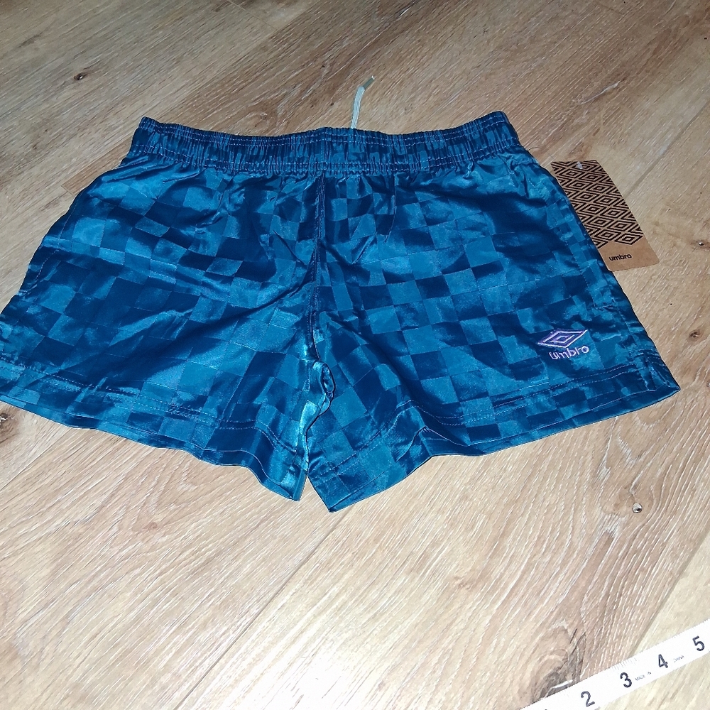 Umbro Blue Checkered Athletic Shorts